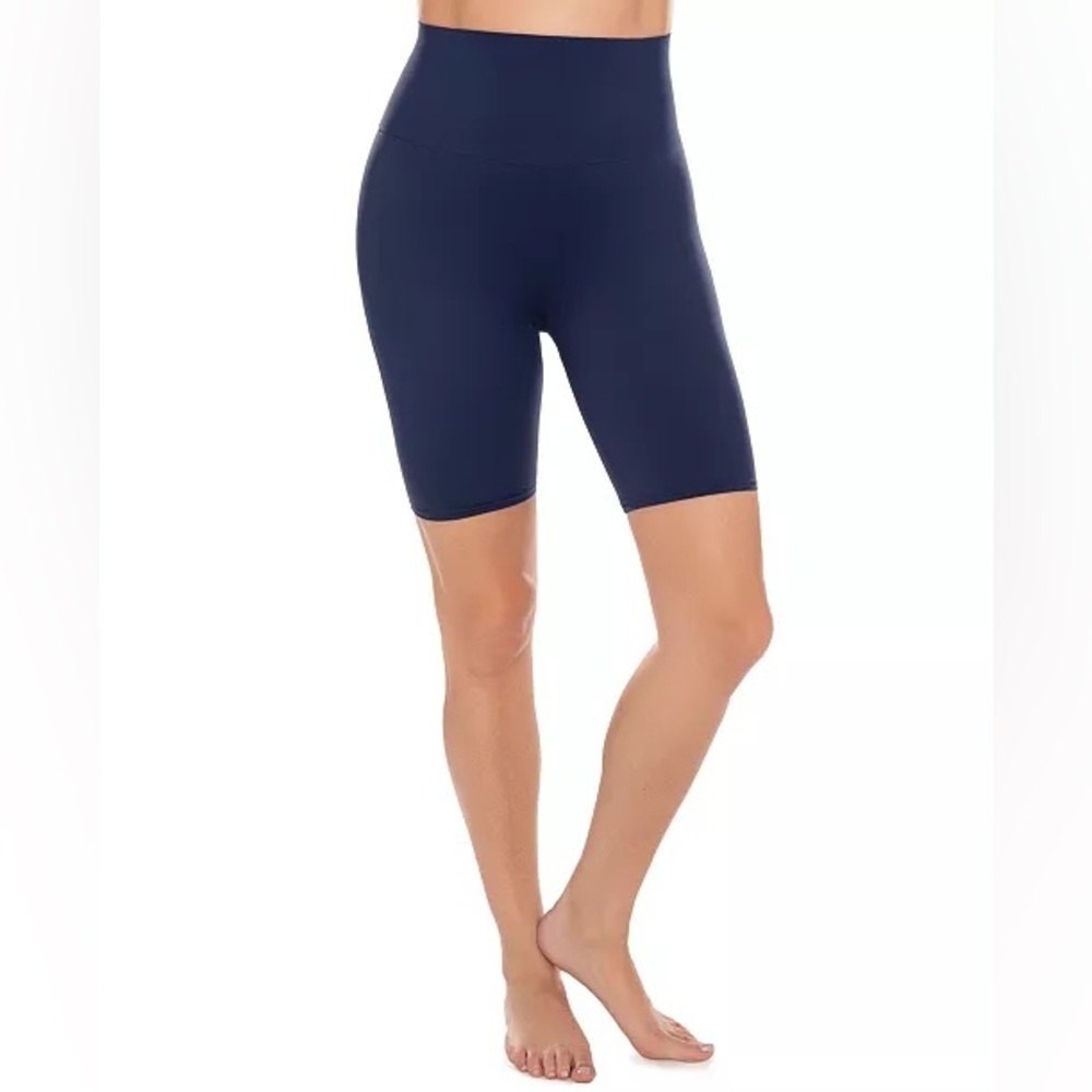 Miraclesuit Comfort Tech Tummy Control Biker Shorts in Blue NWT